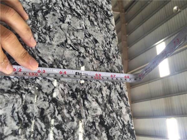 tropical green granite slab width inspection