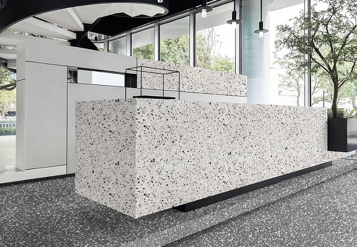 terrazzo slab countertop for kitchen