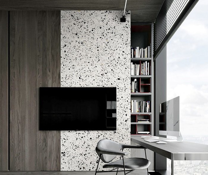 terrazzo slab countertop for wall