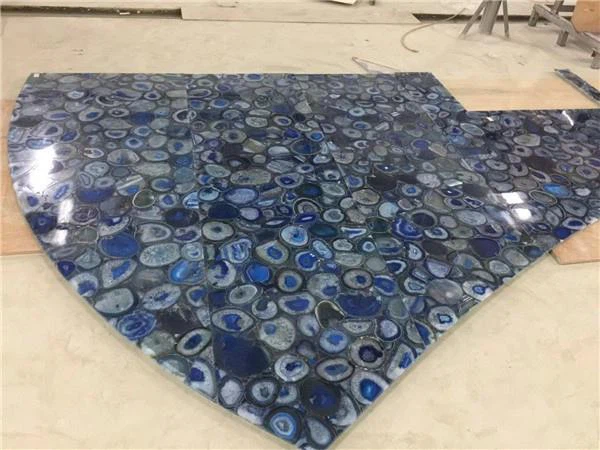 blue agate table