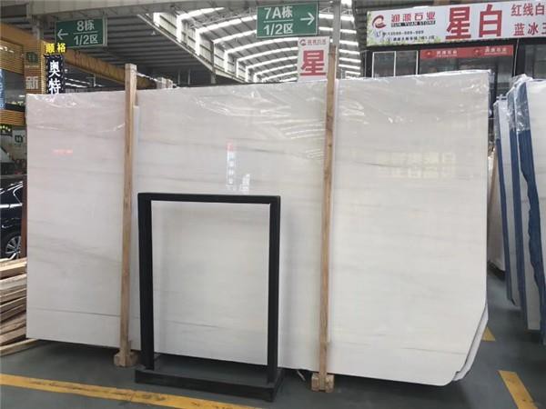 white dolomite slabs