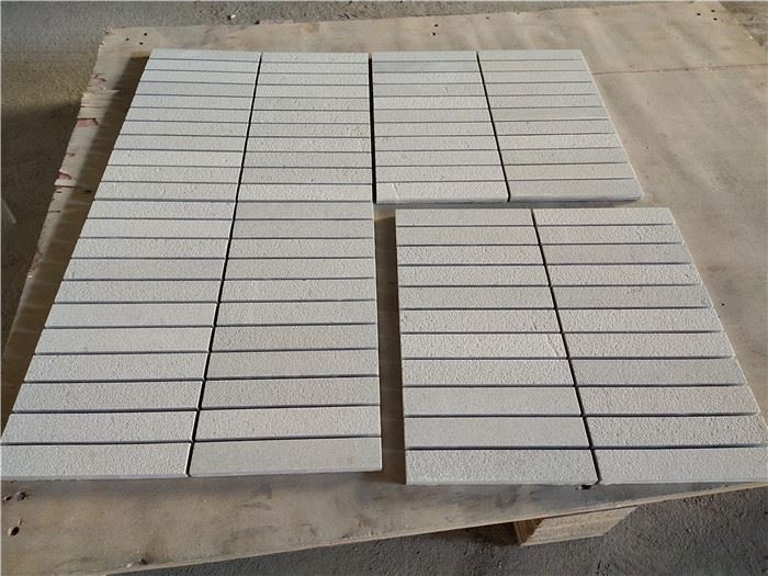 limestone mosaic tile  sandblasted mosaic
