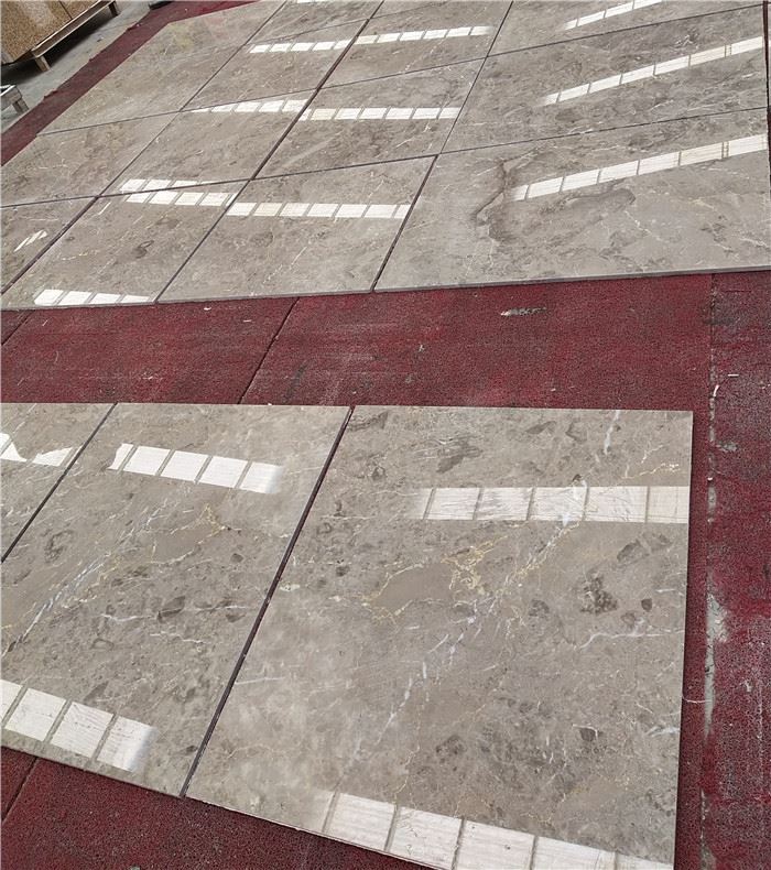 Pietra gray marble floor tiles
