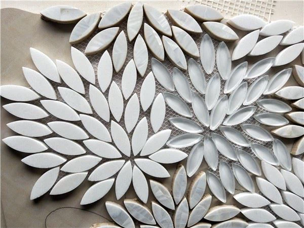White Thassos Mosaic Tiles
