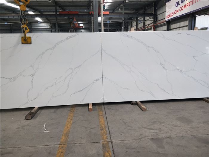 Calacatta sponda quartz cosmos slab