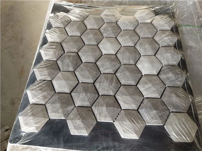 Grey marble mosaic tile for wall