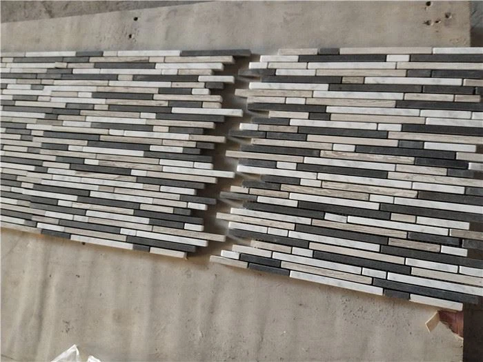 Mixed mosaic tiles bathroom