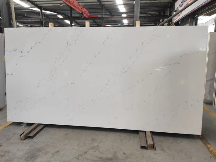 willow white quartz slab for kitchen