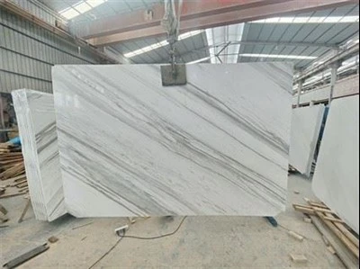 Baltas Volakas marmora plāksnes