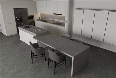 Ņujorkas pelēkā saķepināta akmens countertop