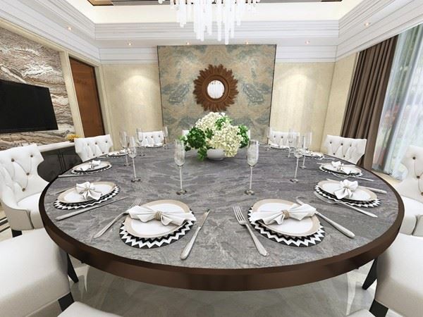 titanium granite round table